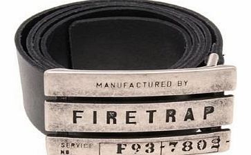 Bluebell Retail Firetrap Mens Designer Leather Belt (Large)