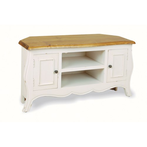 Bluebone French Painted Monique Corner TV Unit in antique