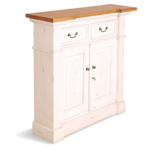 French Painted Small 2 Door 2 Drawer Sideboard -