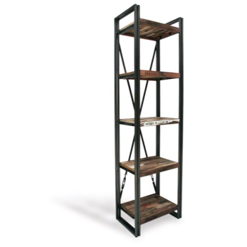 Recycled 5 Shelf Open Bookcase