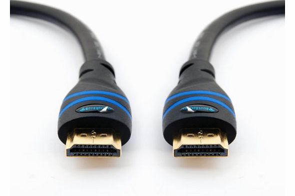 BlueRigger High speed HDMI Cable 2 Meters (2M) - Supports Ethernet, 3D and Audio Return [Newest Version]
