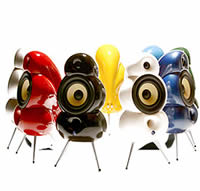 Minipod Bookshelf Speakers Red