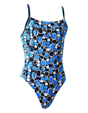 Loop Dot Swimsuit - Blue