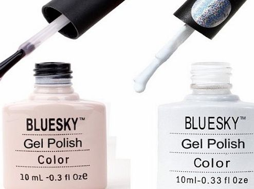Bluesky French Manicure Kit Studio White and Clearly Pink Nail Gel