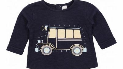 Blune Kids Draw me Bus T-shirt Navy blue `6 months,12