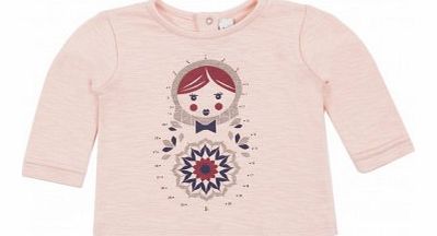 Blune Kids Draw me Matryoshka T-shirt Pink `6 months,12