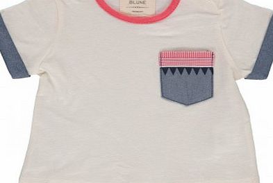 Blune Kids Frenchy Ethnic T-shirt with pocket White `6