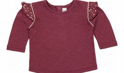 Blune Kids Head in the stars T-shirt Burgundy `6 months,12