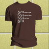 T-shirt  Girls and boys Lyrics T-shirt