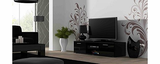 BMF ``SOHO TV STAND RTV140`` Modern HIGH GLOSS - NEW PRODUCT - ONLY FROM BMF !!! - BLACK
