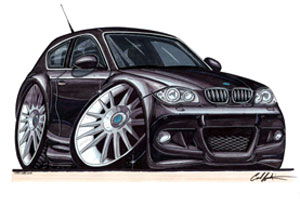 bmw 1 Series - Black Kids T-shirt