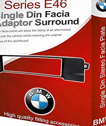 BMW 3 Series E46 stereo radio Facia Fascia adapter panel plate trim CD surround