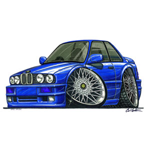 bmw E30 325I - Blue Kids T-shirt