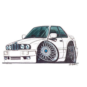 bmw E30 325I - White Kids T-shirt