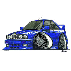 bmw E30 M3 - Blue T-shirt