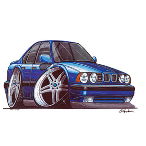 bmw E34 M5 - Blue Kids T-shirt