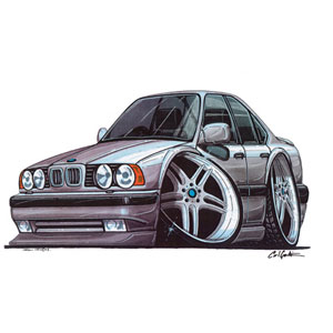 bmw E34 M5 - Silver T-shirt