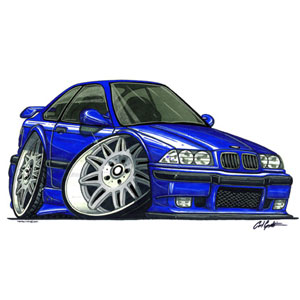 bmw E36 M3 - Blue Kids T-shirt