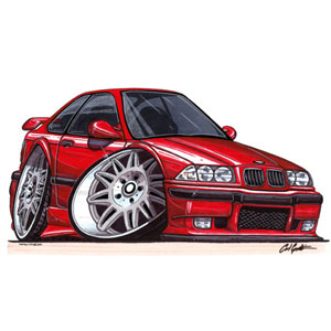 bmw E36 M3 - Red T-shirt