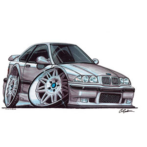 bmw E36 M3 - Silver Kids T-shirt