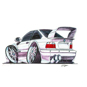bmw E36 M3 - White Kids T-shirt