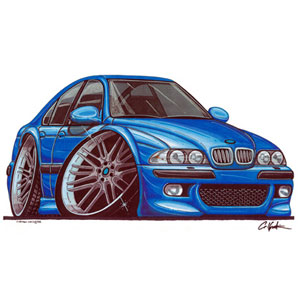 bmw E39 M5 - Blue T-shirt
