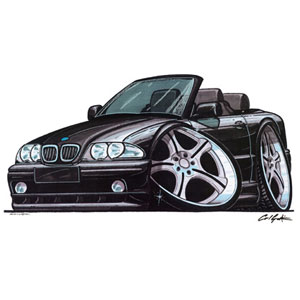 bmw E46 Cabriolet - Black Kids T-shirt