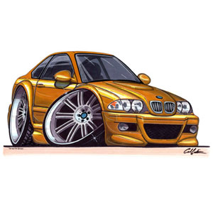 bmw E46 M3 - Mustard Kids T-shirt