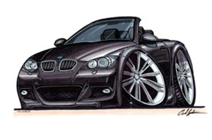 bmw E90 Cabrio - Black T-shirt