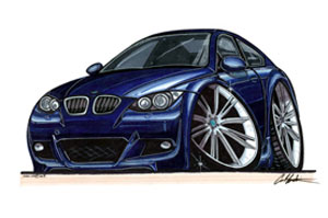 bmw E90 Coupe - Blue Kids T-shirt
