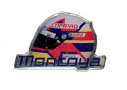 BMW Montoya Helmet Pin Badge