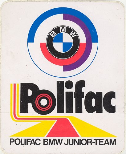BMW Polifac Junior Racing Team Sticker (12cm x 15cm)