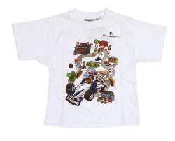 BMW Williams BMW Kids Printed T-Shirt (White)