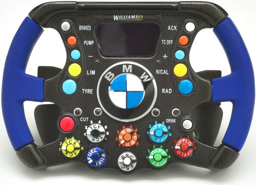 BMW Williams Limited Edition 1/4 Scale Miniature Williams BMW Steering Wheel