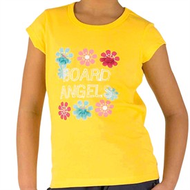 Board Angels Girls Fiesta T-Shirt Yellow