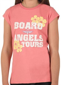 Board Angels Girls Kefalonia College T-Shirt Pink