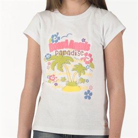 Board Angels Girls Kefalonia Sport T-Shirt White