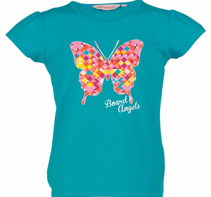 Board Angels Girls T-Shirt Turquoise