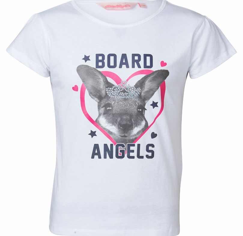 Board Angels Girls T-Shirt White