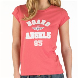 Board Angels Womens Coco Loco College T-Shirt Pink