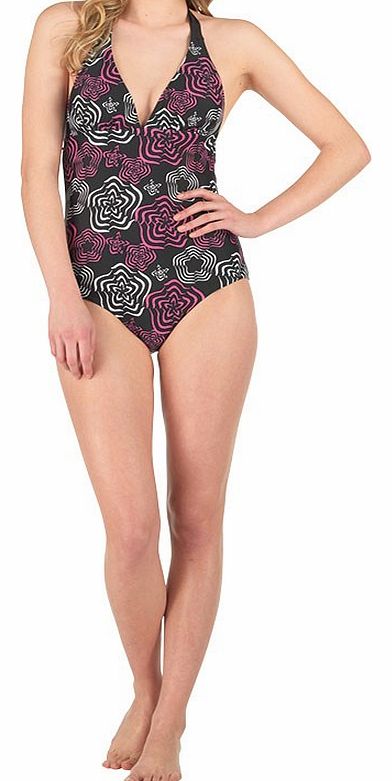 Board Angels Womens Swimsuit Black Multi