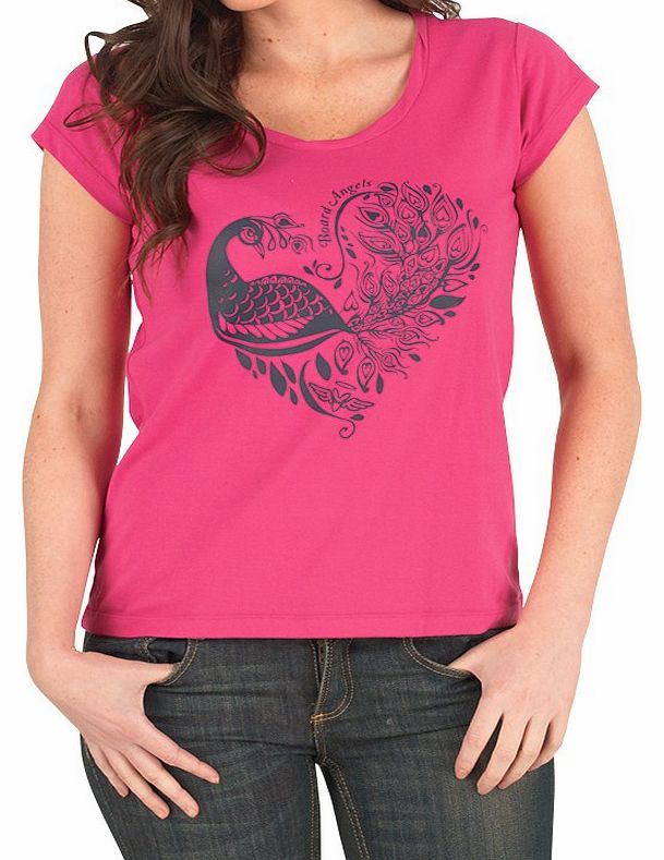 Board Angels Womens T-Shirt Raspberry
