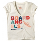Board Angels Womens T-Shirt Winter White