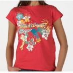 Board Angels Womens Zanzibar T-Shirt Dark Pink