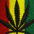 Bob Marley Rasta Leaf Patch