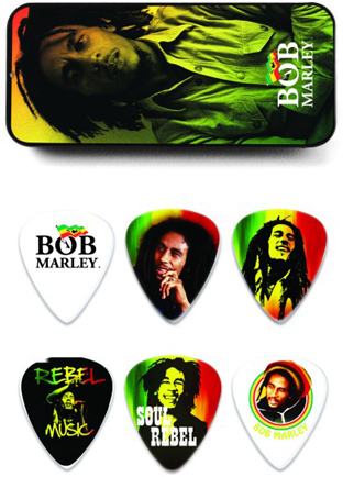 BOB Marley Rasta Plectrum Tin