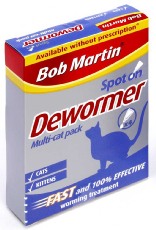Bob Martin Company Bob Martin Spot On Dewormer For Cats 2 Tubes