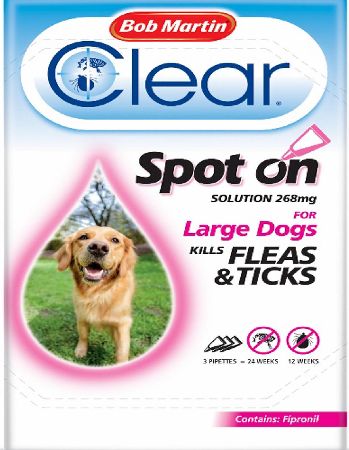 Bob Martin Flea Clear Spot On Large Dog 20-40kg