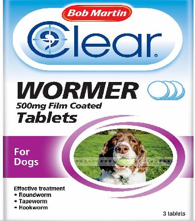 Bob Martin Wormer Tablets for Dogs over 6kg