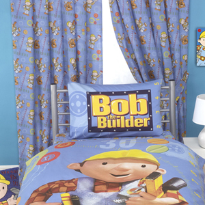 Bob The Builder Curtains - Rulers (72 inch drop)